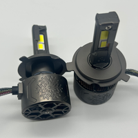 3 tubes en cuivre 12V-24V Phare LED de voiture 300W 12000LM 9006 H4 H7 H3 Système d'éclairage automobile Ampoule LED H4 Phare de voiture