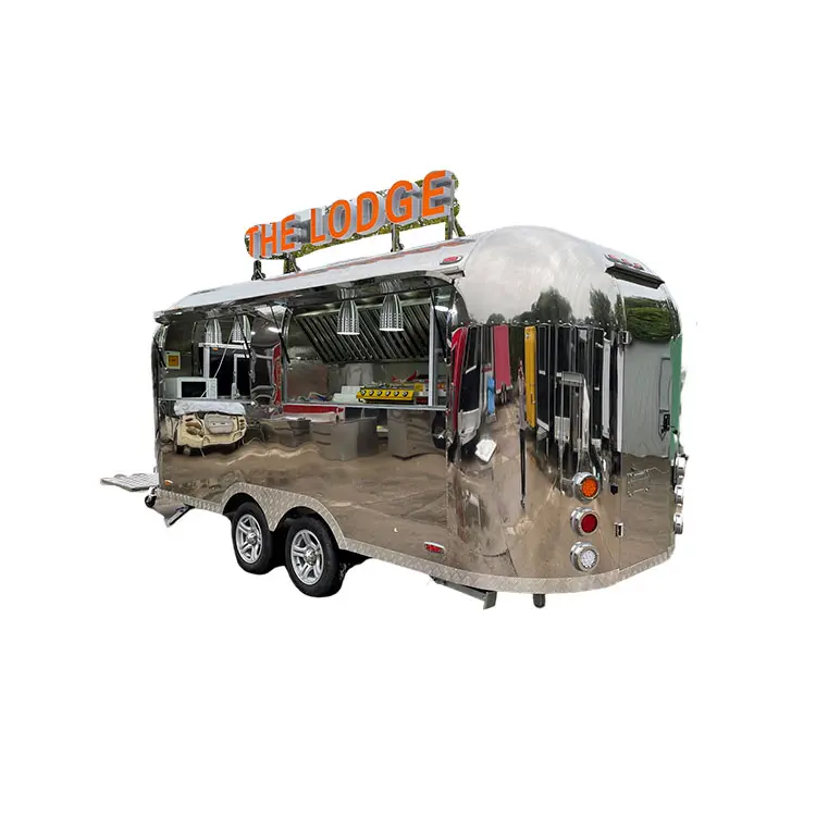 Camion di cibo carrelli e rimorchi cibo Fast Airstream Food Truck per la vendita