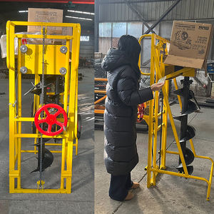 Yeni tasarım güçlü zemin derin sonrası delik kazıcı 6500r/min 2.2KW manuel toprak Augers tekerlekler ile - Product Image 5