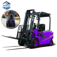 Chariot élévateur électrique industriel de 3 tonnes, équipement de manutention de matériaux, transport logistique haute efficacité, machine de levage puissante