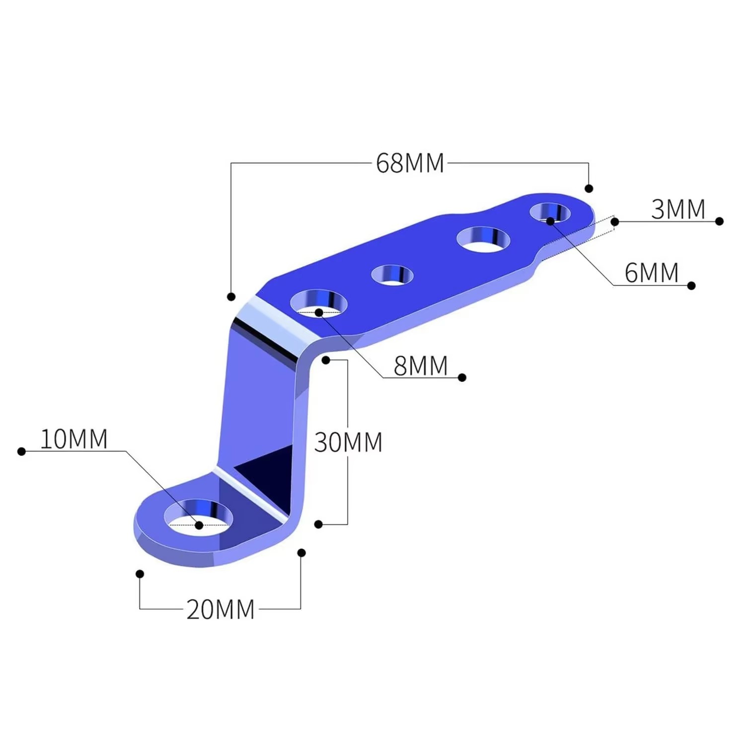 Confezione da 2 clip per staffa per faretto per motocicletta,staffa di prolunga per clip per tubo faro a LED,staffa per tubo per luce da lavoro a LED per motocicletta,motocicletta per SUV GM