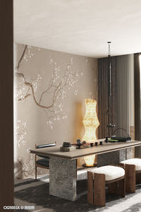 Sang Trọng <span class=keywords><strong>3D</strong></span> Thêu Hoa Nho Hình Nền Tùy Chỉnh Kích Thước Kết Cấu Tường Bức Tranh Tường Cho Phòng Khách - Product Image 5