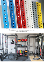 Rack de musculation mural commercial personnalisé de haute qualité, machine d'exercice multifonctionnelle pour squats, musculation pectorale et renforcement corporel