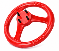 Volant de direction en plastique rouge LECHUANG LC-SW240 240 mm pour machine d'amusement à monnayeur pour enfants