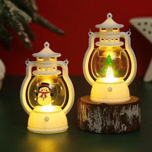 Linterna Navideña Colgante LED con Diseño de Santa Claus y Muñeco de Nieve, Decoración Navideña para el Hogar - Product Image 6