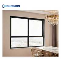 Ventanas Corredizas Horizontales con Marcos de Aleación de Aluminio y Mosquitera para Cocina, Fabricación Personalizada