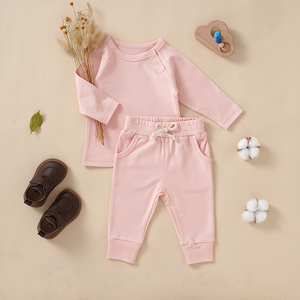 Ensembles <span class=keywords><strong>de</strong></span> pyjamas à manches longues pour bébés nouveau-nés Printemps Automne Vêtements en <span class=keywords><strong>tricot</strong></span> pour enfants <span class=keywords><strong>Tenues</strong></span> pour garçons et filles - Product Image 5