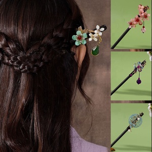 Neue handgemachte antike Blume Haarnadel altes Kostüm Haar Haarnadel klassische Haars tift - Product Image 2