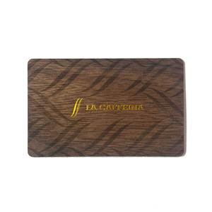 Cartes de visite en bois NFC personnalisées en gros et cartes-clés RFID intelligentes, étanches/résistantes aux intempéries, 13,56 MHz pour les serrures de chambres d'hôtel - Product Image 4