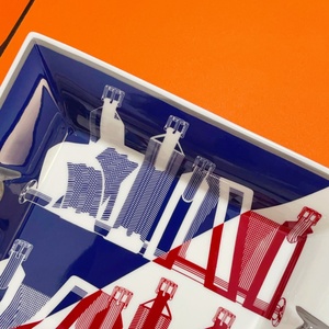 Cendrier carré sans fumée et ensemble de coupelles à cigares style américain, boîte portable en porcelaine céramique avec logo personnalisé - Product Image 5