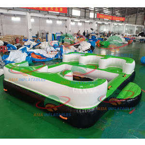 Île flottante géante de qualité supérieure pour 6 personnes, tube flottant pour fête aquatique sur lac ou rivière - Product Image 1
