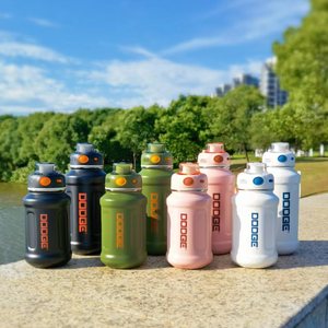 Botella de agua <span class=keywords><strong>termo</strong></span> de acero inoxidable de 2l con aislamiento de <span class=keywords><strong>1</strong></span> litro y 21 onzas, original de fábrica, con correa, hervidor deportivo para niños - Product Image 4