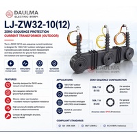 Transformateur de courant LJ-ZW32-10(12) CT 10kV/12kV 5P10 Classe de protection Zéro-Sequence