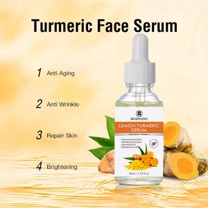 Suero Facial HALAL Orgánico Corrector de Manchas Oscuras, Blanqueador para el Acné, con Cúrcuma, para el Cuidado de la Piel del Rostro - Product Image 4