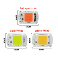 Module LED COB à spectre complet sans pilote, avec puce IC intelligente, DC AC 110V 220V 50W 30W 20W, pour projecteur LED et éclairage de culture
