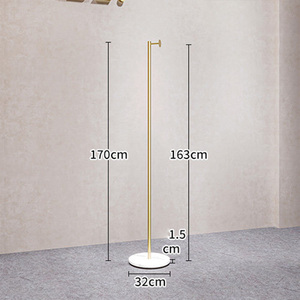 <span class=keywords><strong>Porte</strong></span>-manteau sur pied de luxe doré au <span class=keywords><strong>design</strong></span> élégant, support simple pour sacs, cintres et chapeaux - Prix usine Dy - Product Image 2