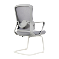 Chaise de bureau ergonomique au design moderne, très vendue, avec assise en tissu noir et dossier en maille, mobilier de bureau à domicile pour salles d'attente