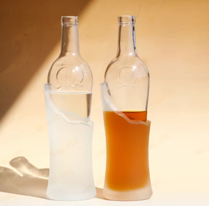 Botellas de licor de vidrio de pedernal de 750ml y 700ml de lujo para vodka, whisky, tequila y bebidas energéticas para <span class=keywords><strong>marcas</strong></span> de <span class=keywords><strong>brandy</strong></span> - Product Image 5