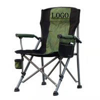 Chaise de plage pliante avec logo personnalisé grande chaise de camping légère et portable en acier inoxydable pour la pêche en plein air