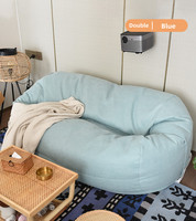 Mobilier moderne personnalisable non rempli Grand pouf géant Chaise de lit Design asiatique populaire Options de couleur disponibles-Canapé paresseux