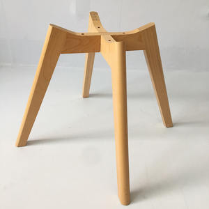 توريد المصنع أرجل خشبية صلبة حديثة مطبخ فندق غرفة المعيشة في الهواء الطلق مقاومة للتآكل خشب الزان قاعدة طاولة - Product Image 5