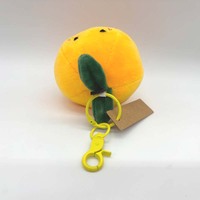 Nieuwe Trends Groenten Fruit Pluche Keychaintoys Stripfiguren Oranje Custom Pluche Sleutelhanger Knuffels