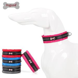 Nuevo estilo de nailon Martingale Collar de entrenamiento para perros luces reflectantes suave acolchado P cadena Slip Cinch Pet <span class=keywords><strong>Choke</strong></span> Collar cintas - Product Image 4