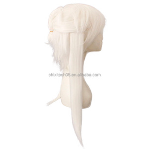 Perruque Anime Détachable avec 243 mèches de cheveux raides, version Kimono couleur sable, inspirée de Saint Daruma Sakuragi/<span class=keywords><strong>Okita</strong></span> Shoji - Product Image 3