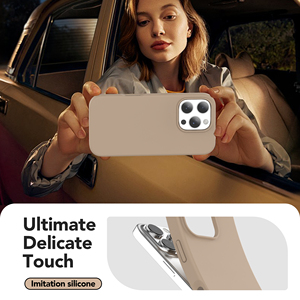 Étui en <span class=keywords><strong>silicone</strong></span> liquide mat imperméable de luxe Soonleader avec finition givrée antichoc pour 16 Pro - Product Image 6