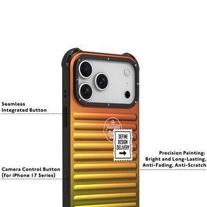 เคสโทรศัพท์ <span class=keywords><strong>YOUNGKIT</strong></span> สำหรับ iPhone 17 Pro Max แบบกระเป๋าเดินทาง วัสดุ TPU + อะลูมิเนียมอัลลอยด์ ลายไล่สีเลเซอร์ - Product Image 6