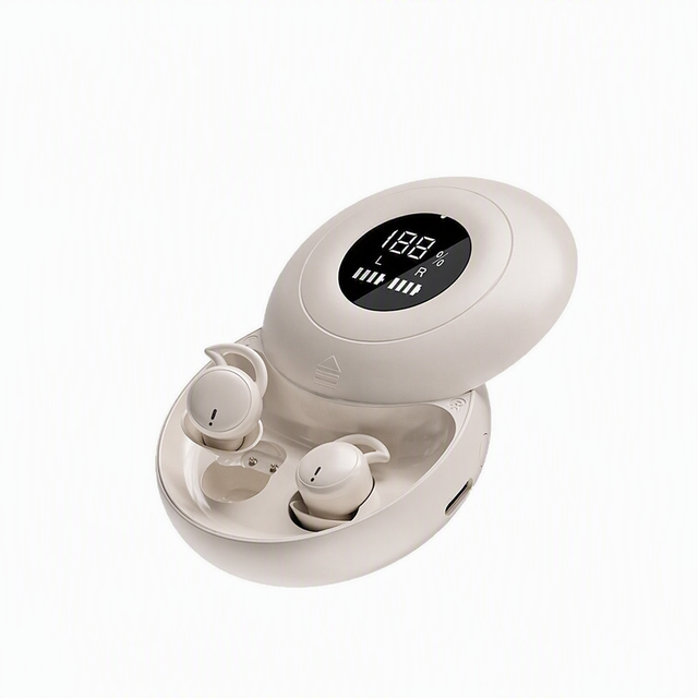 Wireless Invisible Sleep Earphones In-Ear Active Noise Cancelling Life Waterproof High Quality Sports for 5.4 LED Battery