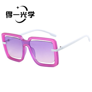 Oversized Square <b>Sunglasses</b> Black Frame Pc Lens Uv400 Protection For Women Fashion Sunscreen Travel Driving - Product Image 5