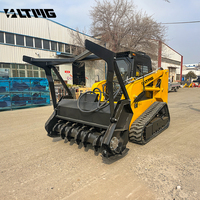Minipala cingolata LTMG 25HP Diesel con motore Kubota EPA, compatta con trinciatrice forestale per paesaggistica