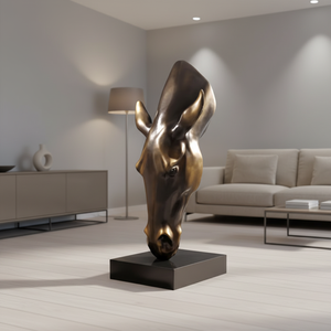 รูปปั้นม้า<span class=keywords><strong>เร</strong></span>ซิ่น<span class=keywords><strong>ส</strong></span>ร้าง<span class=keywords><strong>ส</strong></span>รรค์ใหม่ปี 2026 <span class=keywords><strong>ส</strong></span>ำหรับตกแต่งภายใน ทำจากไฟเบอร์กลาส <span class=keywords><strong>ส</strong></span>ีบรอนซ์โบราณ - Product Image 4