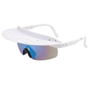 Gafas de sol con visera de moda Protección UV Lente colorida Unisex Deportes Gafas al aire libre para fiestas en la playa Ciclismo y senderismo - Product Image 4