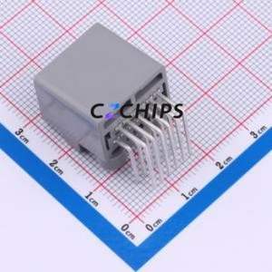 K137635WR-2x06B-PTSN Automotive Connector Bent Lead Through Hole Connector 12P 2.2mm 2 Right Angle Insert - Product Image 2