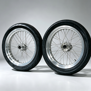 Juego <span class=keywords><strong>de</strong></span> Ruedas para Motocicleta Surron Light Bee 2 <span class=keywords><strong>Supermotard</strong></span> 2026, Bujes <span class=keywords><strong>de</strong></span> Aleación Forjados CNC, <span class=keywords><strong>Llantas</strong></span> Anodizadas, Neumáticos CST para Carretera, Color Negro - Product Image 2
