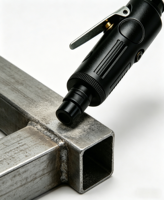 Kit de meuleuse pneumatique 1/4'' 15 pièces avec roue en laine et bâtonnets de papier de verre 22000 tr/min 0,2 m/min 0,3 CV Machine de polissage pour réparation de pneus de voiture