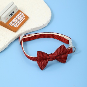 Venta directa del fabricante <span class=keywords><strong>Collar</strong></span> de lazo de moda occidental de estilo británico para cachorros <span class=keywords><strong>Collar</strong></span> de Mascota de nailon suave - Product Image 6