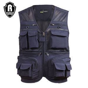 Débardeur de style populaire-Séchage rapide et respirant-Veste en maille multi-poches Équipement de défense personnelle - Product Image 3