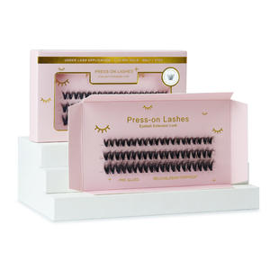 Kit d'extension de cils à faire soi-même à la maison, cils en vison PBT vegan, confortables, sans nœuds, imperméables, en grappes - Product Image 5