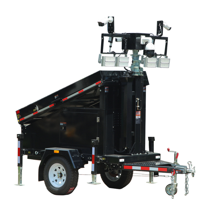 Solar Powered Light & CCTV Security System with Perimeter Alarm