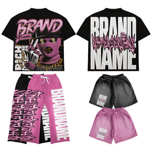 顶级t恤男装Y2K街装定制t恤100% 棉复古印花明星t恤 - Product Image 1