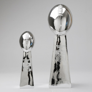 Trofeo de competición deportiva de cuenco de fútbol americano grabable suministrado por el fabricante para decoración de sala de estar deportes creativos - Product Image 3