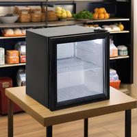 Réfrigérateur à porte vitrée simple de 52 L, refroidisseur personnalisé pour boissons énergisantes, efficacité énergétique 5 étoiles, dégivrage automatique