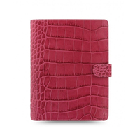 Carnet de notes A5 en similicuir crocodile, pages lignées, options multicolores, style spirale, agenda professionnel en tissu
