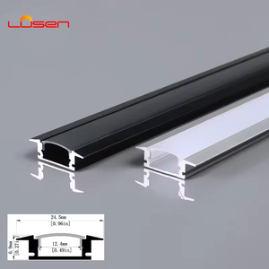 <span class=keywords><strong>Perfil</strong></span> de Aluminio para <span class=keywords><strong>LED</strong></span>, Canal para <span class=keywords><strong>Techo</strong></span>, Montaje en Superficie Libre, Luz Lineal Decorativa, 24.5*7 - Product Image 1