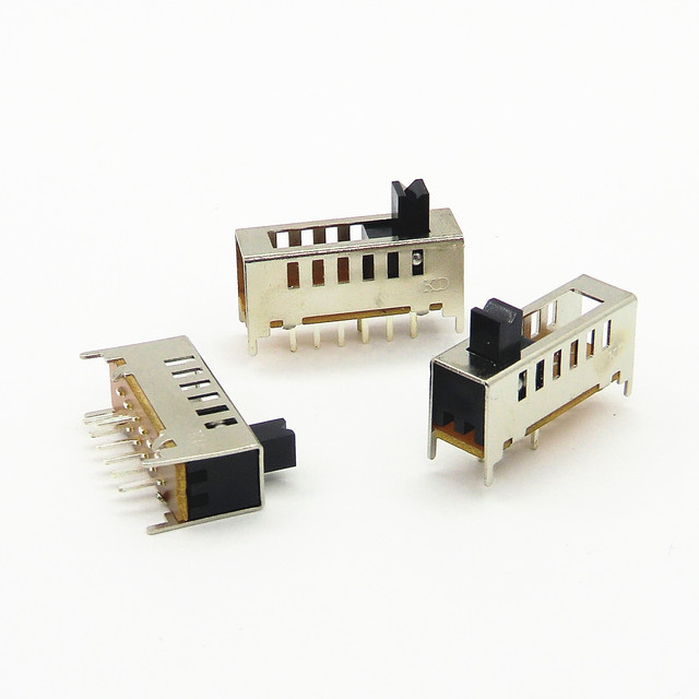 Miniature 6-Position 6-Way Slide Switch Electronic Accessories Toggle Dip 1P6T Schematic PCB Mount 0.5A 50VDC Telecommunication