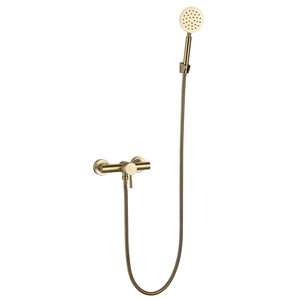 Juego de Ducha de Acero Inoxidable con Acabado Dorado Cepillado, Juego de Ducha de Lluvia, Duschen, Dusen, Ensemble De Douche, Chuveiro - Product Image 2