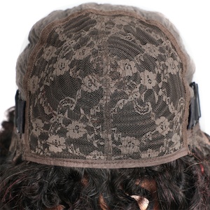 Ombre đồng đỏ kinky xoăn tóc con người Bob tóc giả phụ nữ da đen ngắn dài dài đầy đủ máy làm tóc giả glueless ren toupee cơ sở - Product Image 5